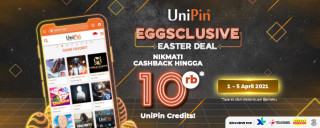 Eggsclusive Easter Deal – Dapatkan Cashback 10% Saat Top Up Pakai Pulsa di UniPin!